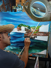 Load image into Gallery viewer, 01140-entrance to Colo des Moro-Mallorca-oil on canvas-80 x 60 2025