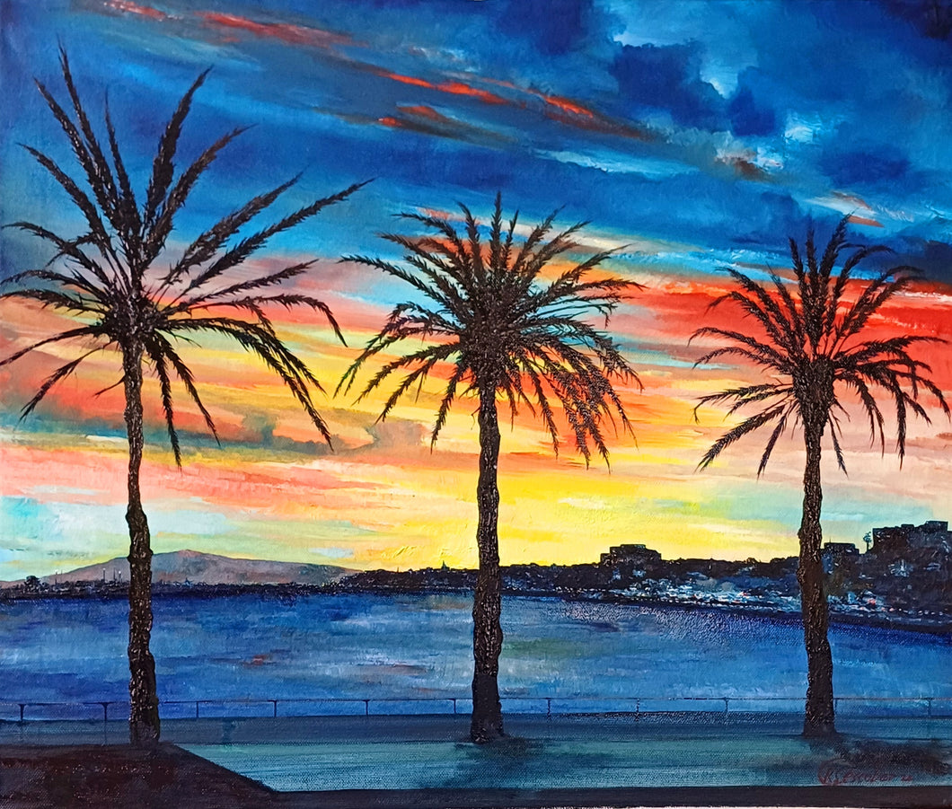 01126 - Palma at Sunset - oil on canvas - 60 x 50 - 2024-(95)