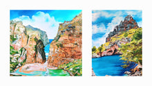 Load image into Gallery viewer, 01132-81 x 65-Torrent de Pareis beach Mallorca / 01131-60 x 70-The bay of Sa Calobra Mallorca  x 2 oil on canvas paintings 2024
