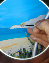 Load image into Gallery viewer, 01134 s'Amarador beach National park of Mondrago Mallorca oil on canvas 80 x 65 2025
