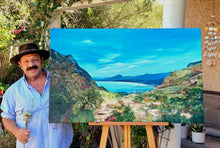 Load image into Gallery viewer, 01146 - Porto Pollenca Mallorca Original oil on canvas painting 116 x 73 2026
