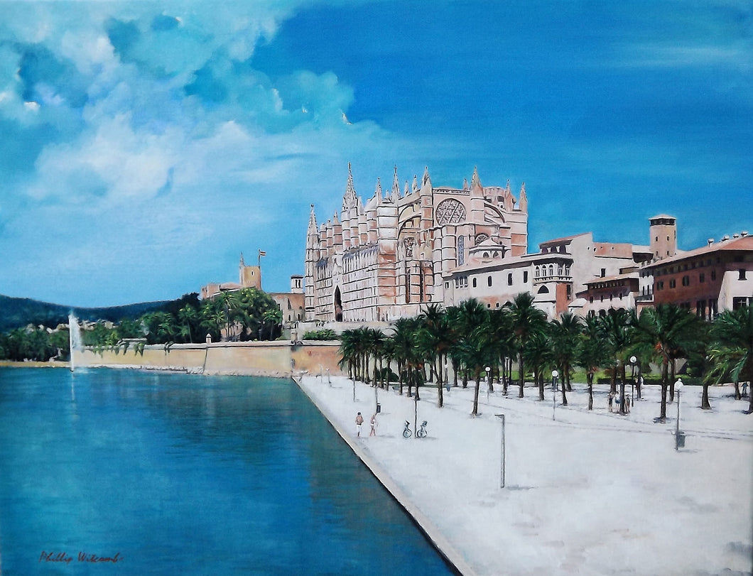 01015 Palma Cathedral Mallorca Oil on canvas 60 x 50