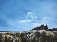 Load image into Gallery viewer, 01038 Bamburgh Castle Northumberland Oil on canvas 57.5 x 48 2012
