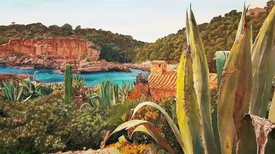 01080-Cala s'Almunia Mallorca oil on canvas 98 x 56 2017